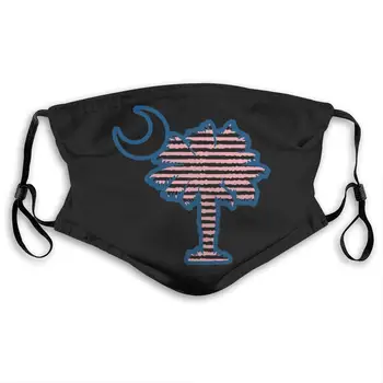 

Palmetto Moon Unisex Anti-Pollution Mask Dust Mask with Filter Mask Black