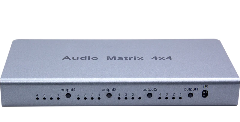 4x4 Audio Matrix Switch Splitter SPDIF / TOSLINK Digital Optical Audio Converter