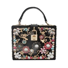Роскошные женские сумки, дизайнерские сумки с бриллиантами и цветами, сумка на плечо для свадебного банкета, сумочка, вечерняя сумочка-клатч, Bolsa Feminina