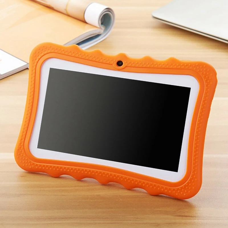 7 pulgadas niños Tablet cámara doble Android Wifi educación juego regalo para niños niñas, enchufe de la UE - 1