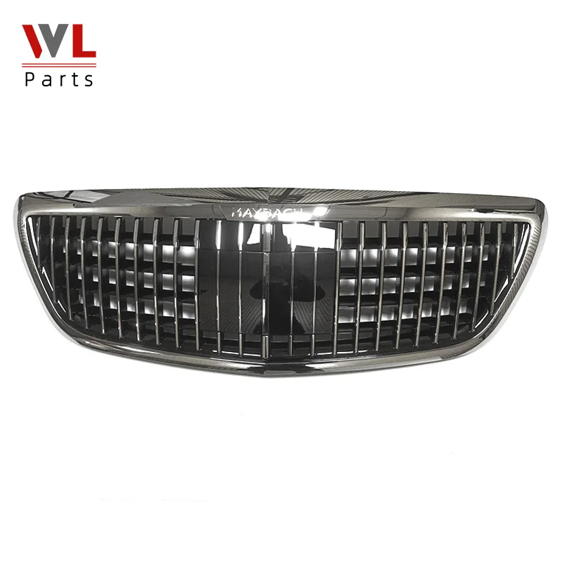 Car Front Racing Grill For Mercedes-Benz W222 S Class 2014-2019 With ACC Auto Center Bumper Middle Grille Maybach | Автомобили и
