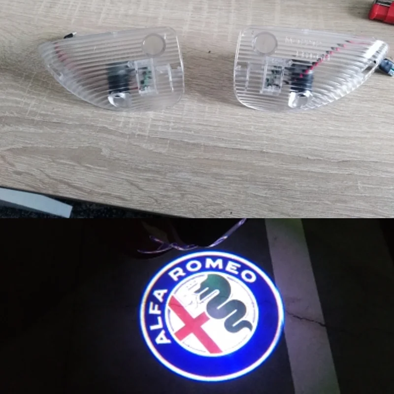 Alfa Romeo Автомобильная подсветка с Логотипом Двери приветственная