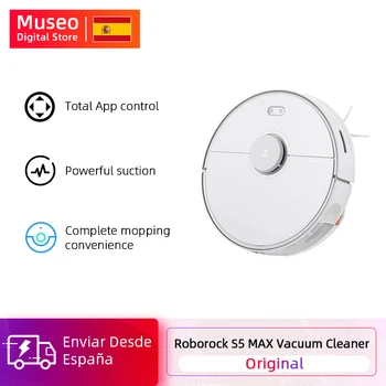 

Original Roborock S5 MAX Robot Vacuum Cleaner WIFI APP Control Automatic Sweep Cleaning Robotic Smart Washing Mop For Home