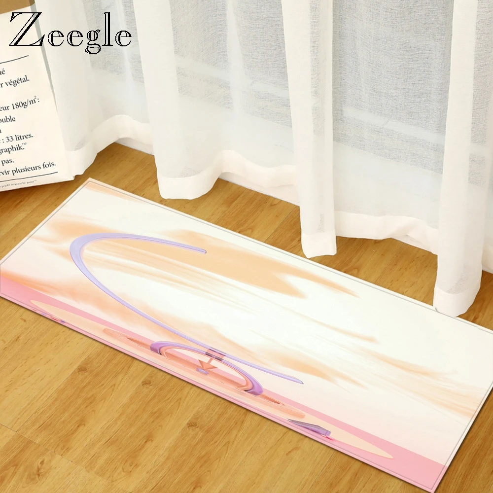 Zeegle коврик для украшения дома, гостиной, ковер, противоскользящий впитывающий прикроватный коврик, прямоугольный ковер для кухни, ковер для детской комнаты