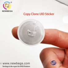 UID bloque 0 cambiante-Writtable ronda Dia25/30mm etiqueta engomada 13,56 MHZ ISO 14443A NFC copia clon etiqueta 10/50/100 Uds