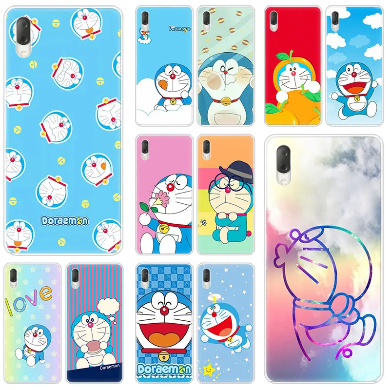 Милый мультяшный жесткий чехол Doraemon для Sony Xperia L1 L2 L3 X XA XA1 XA2 XA3 Ultra 10 Plus E5 XZ XZ1 XZ2 Compact