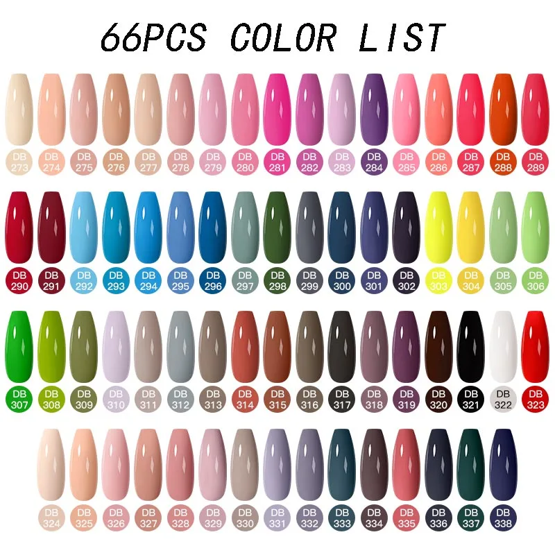 Mtssii 20/40/60Pcs Nail Gel Polish Set Kit Nude Pink Glitter Nail Art UV Gel Manicure Set Vernis Semi Permanent Base Top Coat