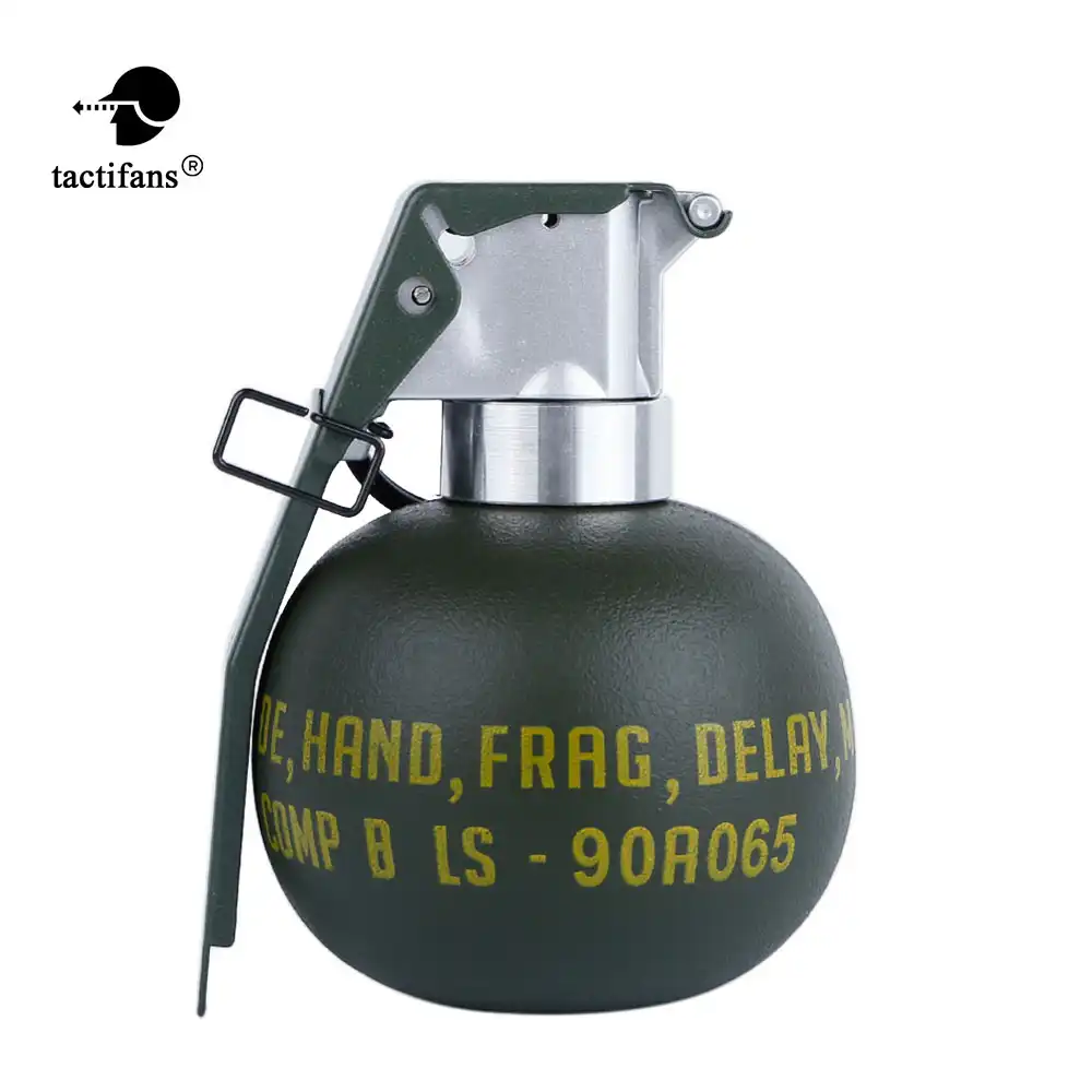 Tactical M84 Metal Grenade Dummy Model Props Toy Paintball Accessories