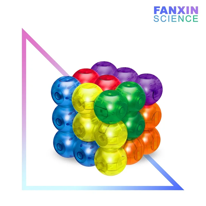 Fanxin Magnetic Magic Cube 3x3 DIY Luban IQ Puzzle Blocks 