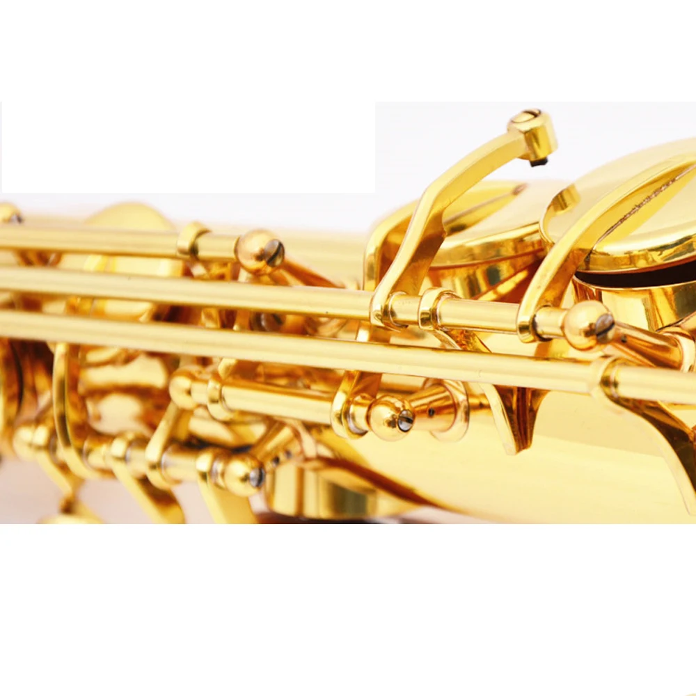 B-плоский сопрано саксофон Сплит сопрано саксофон лак золотые инструменты латунные события цена Высокое качество Saxofon подарок SAX02