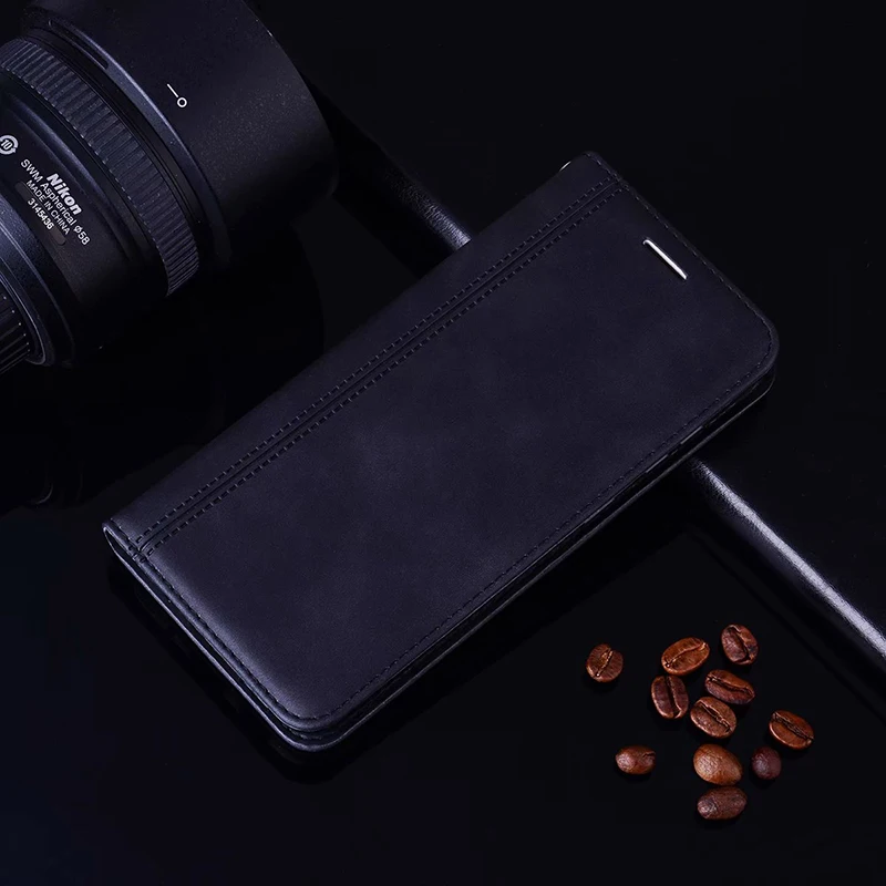xiaomi leather case hard Ốp Lưng Cho Xiaomi Redmi 9C 9 Ấn Độ NFC Funda Flip Cover Da PU Từ Tính Cho Redmi 9 Ốp Lưng Bảo Vệ vỏ Etui Capa Ốp Lưng xiaomi leather case cosmos blue