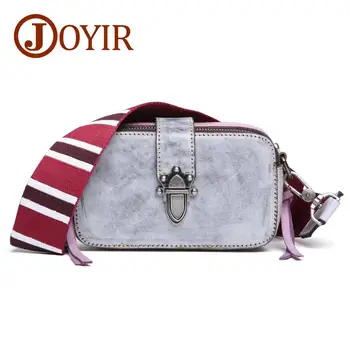 

2019 Genuine Leather New Crossbody Bag Mini Wide Shoulder Strap Mixed Color Small Square Bag Leather Ladies Bag Handbag Flap Bag