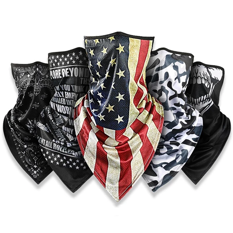 Summer Face Cover Motorcycle Mask Ice Silk Balaclava Cycling Scarf Dust-Proof Bandana Unisex Scarves Outdoor Fishing Half