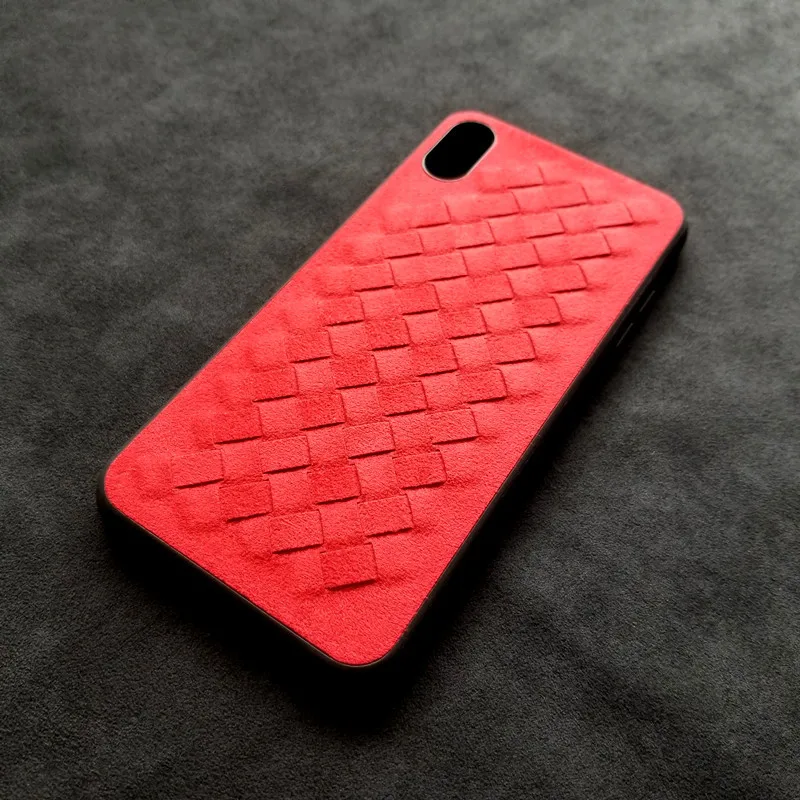 Чехол для iPhone 11 pro 7 8 plus X xs max Итальянская замша как ткань поплавок руководство BV крест ткачество крышка пуховый мех fundas Shell