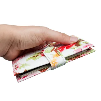 

Women Men Tickets Organizer Bag Passport Wallet Passport Cover Credit Card Holder Flower Printing Protect Cover Passport Holder