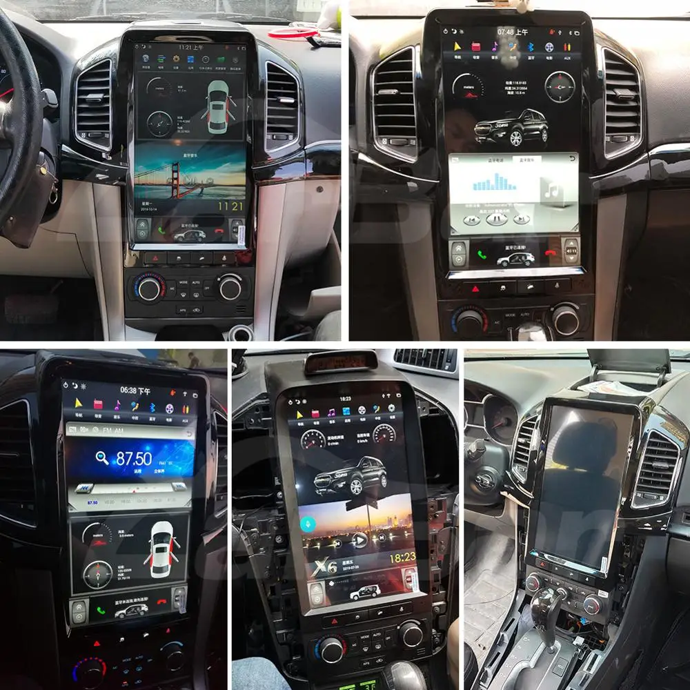 Carbar 13," Tesla стиль PX6 Android 8,1 автомобильный DVD gps плеер для Chevrolet Chevy Captiva 2013- стерео радио аудио