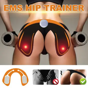 

EMS Hips Trainer Stimulator Rechargeable Abdominal ABS Fitness Wearable Buttock Trainer Slimming Massager