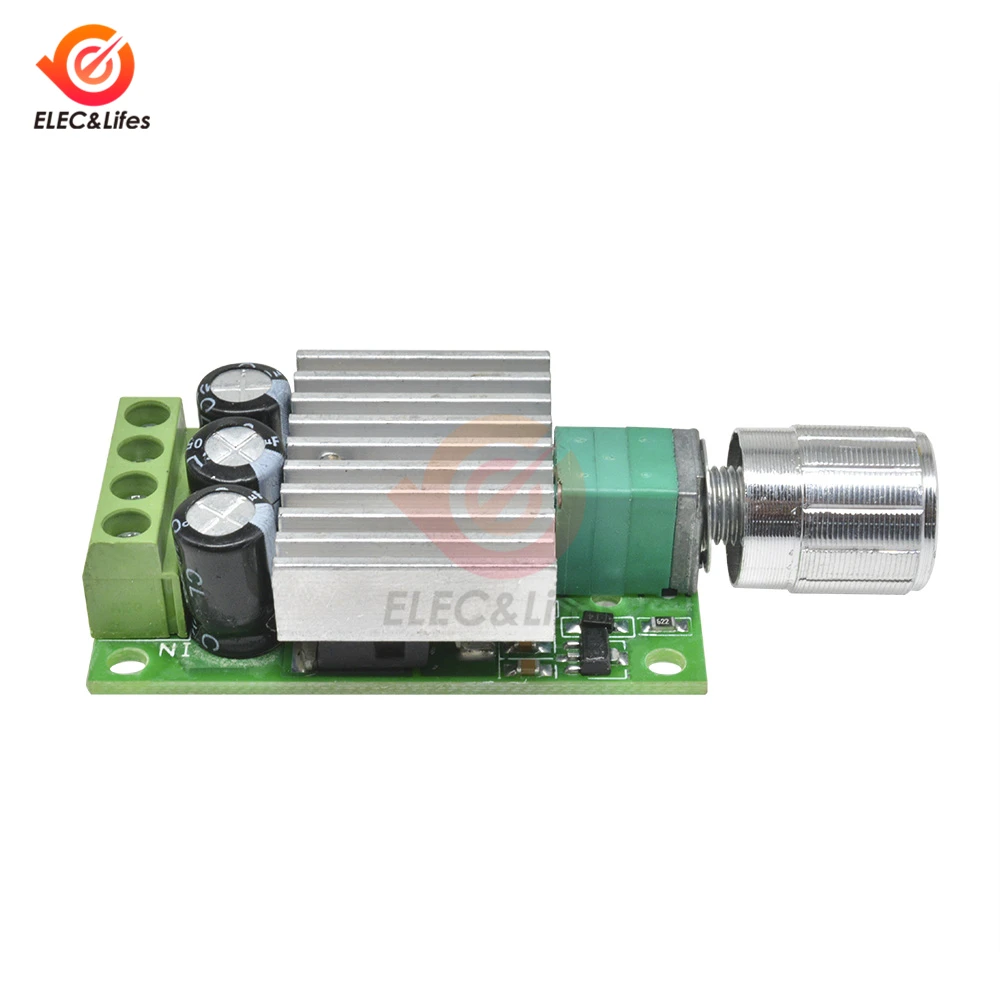 DC 12V-30V 6V 12V 24V 30V 10A PWM DC Motor Speed Controller Governor Heat Sink Speed Regulator LED Dimming Dimmer Control