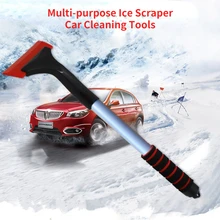 Rascador de hielo para coche, Herramientas de limpieza de invierno, herramienta de eliminación de nieve, cepillo de pala para ventana automática, productos de invierno
