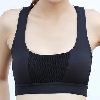 

New sexy cross back bra women's shockproof running bra lady fitness rims underwear Gym Shirt Vest