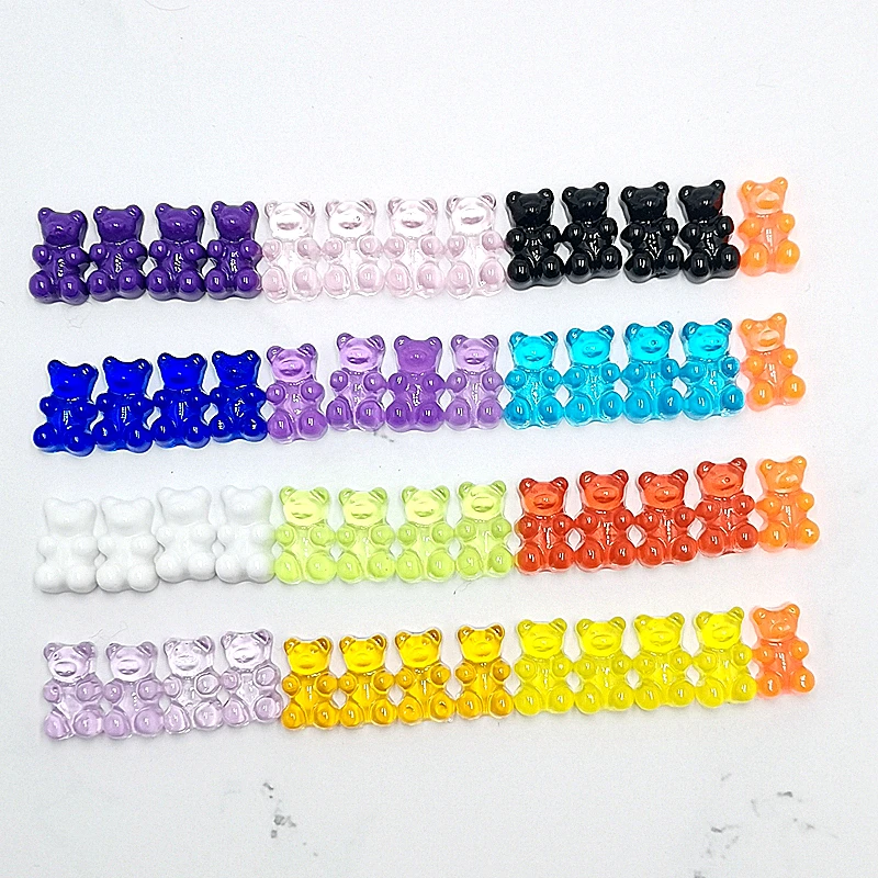 

16pcs / 1 Pack of Fashionable Cute Mini Bear DIY Handmade Accessories Jewelry 13 Colors In Any Combination