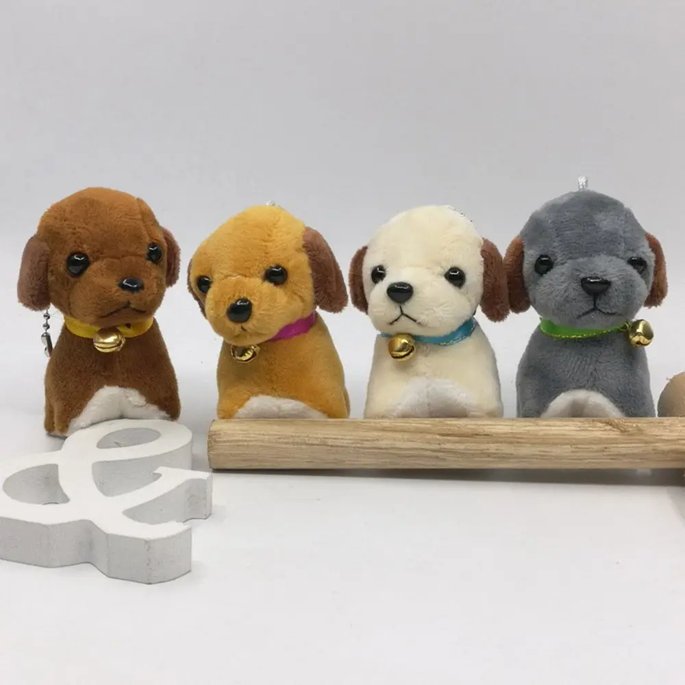 Lovely Puppy Dog Pattern Key Chain Cute Husky Women Girl Bag Handbag Pendant Ornament Kids Toy Soft Mini Stuffed | Украшения и