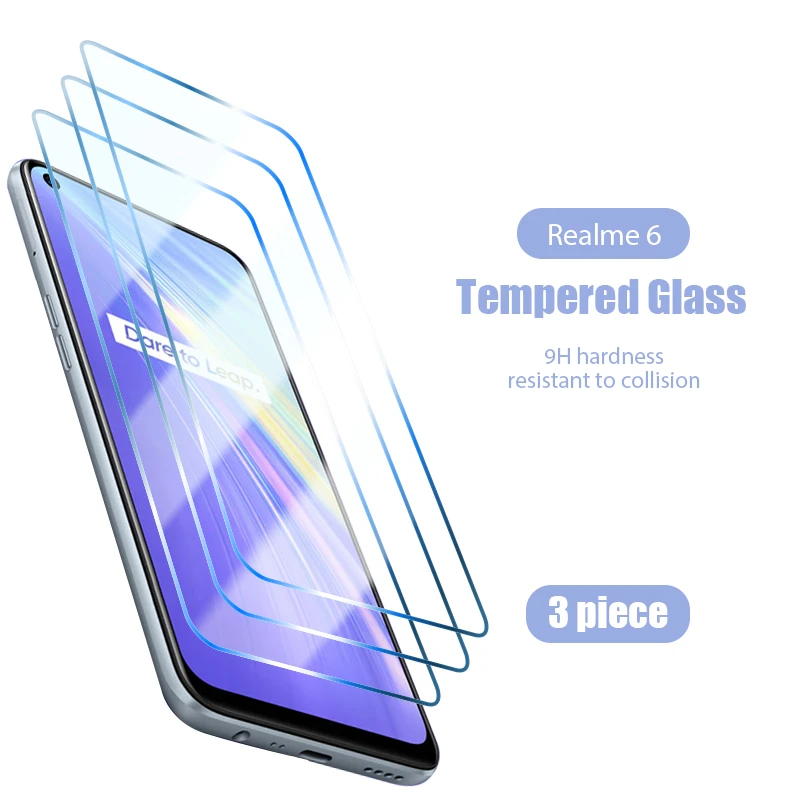Glass 1/2/3pcs Screen Protector for Realme 6 Pro 6S 6i Tempered Glass for Realme X50 5G Narzo 10 10A Film Cover 9H Protective afbeelding
