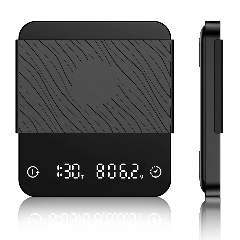 

2 кг/0,1 г светодиодный дисплей таймер весы для кофе кухонные инструменты для ручного приготовления кофе аксессуары с силиконовой подставкой