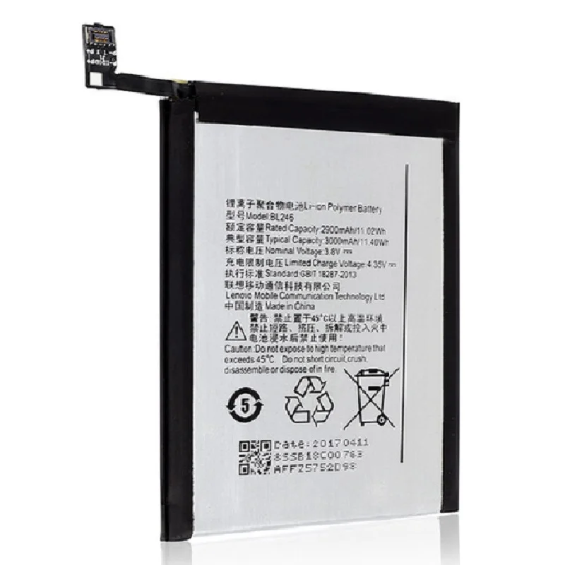 Аккумулятор BL246 3000 мАч для Lenovo Vibe Shot Max Z90 3 Battery z90a40 Бесплатная