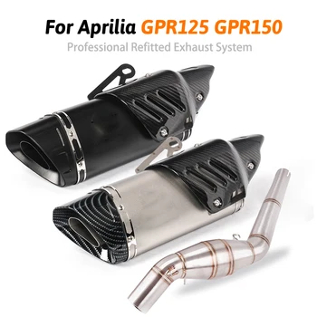 

For Aprilia GPR125 GPR150 Motorcycle System Middle Connect Link Pipe Muffler Pipe Exhaust Tip with Hanger