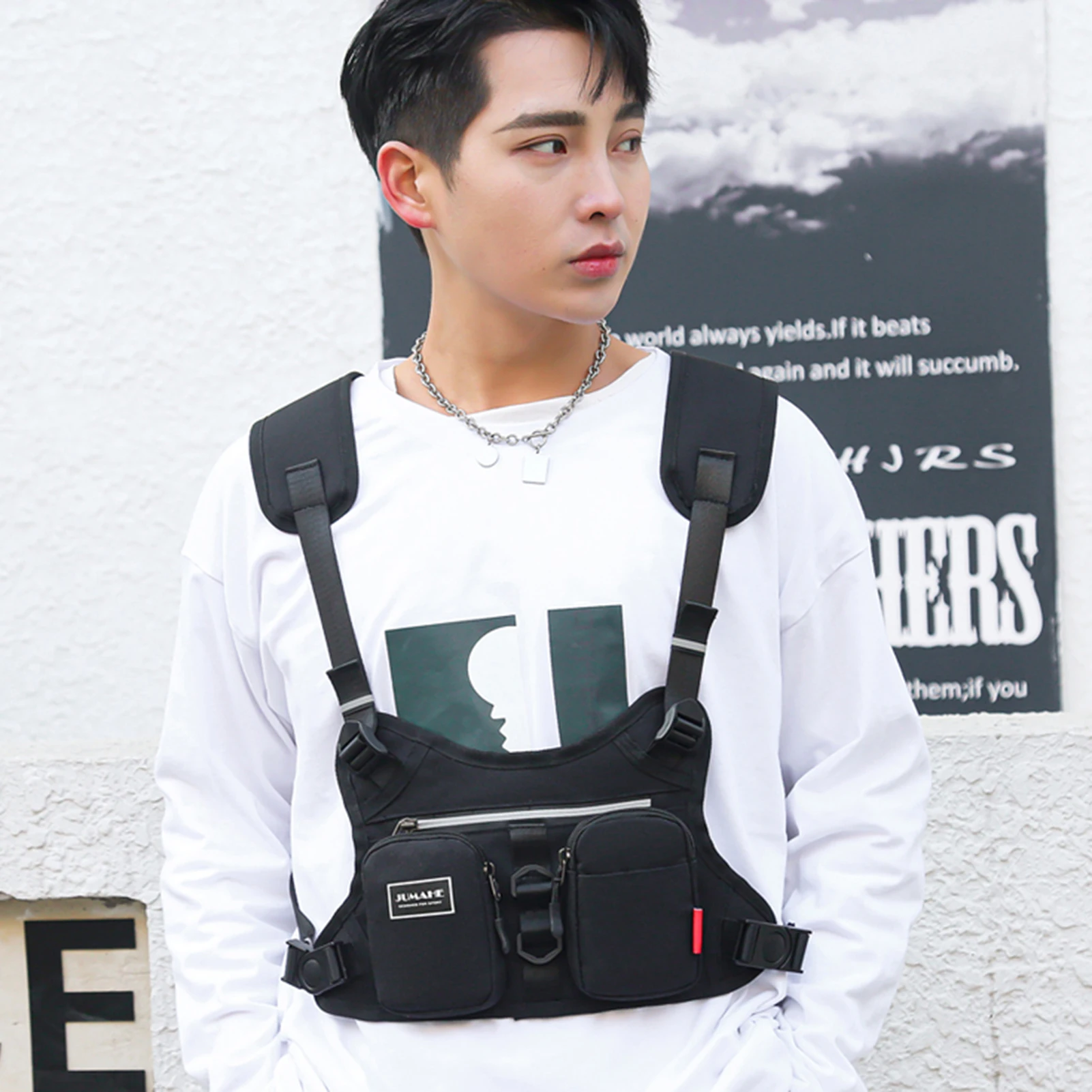 Generic Running Bag Men Sport Chest Rig Vest Gym Training Gym Bag