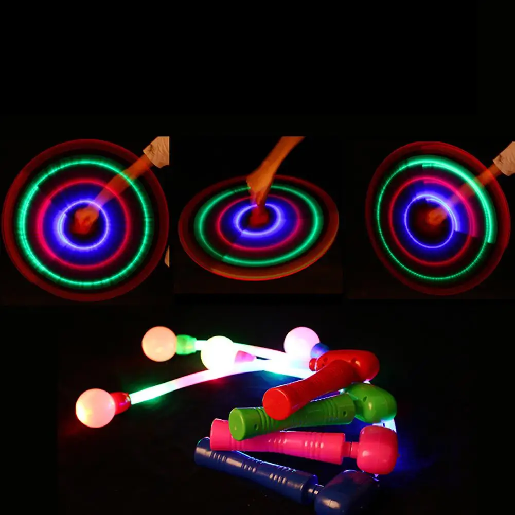 

LED Glowing Flash Music Throwing Stick Flicker Wand Party Supplies Kids Toy Flashing Lightstick Lightweight and compact toy gift