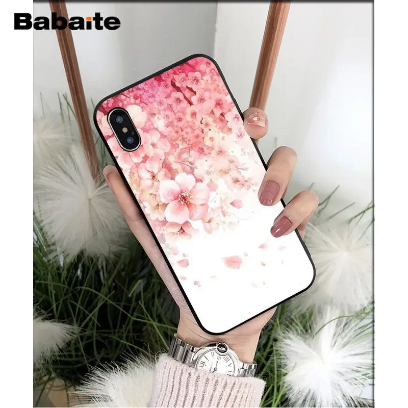 Kawaii Japanese anime pink flowers