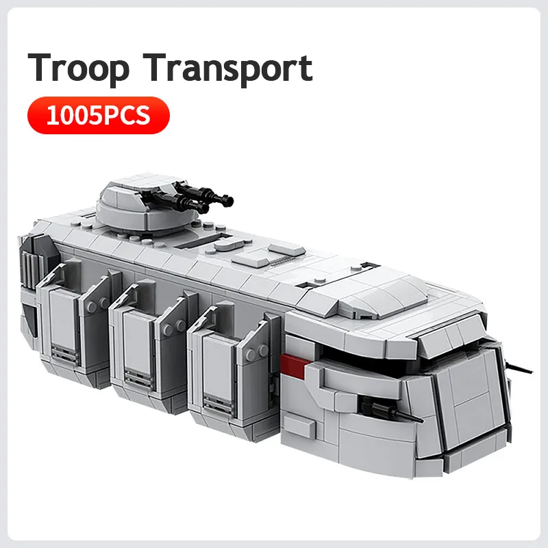 

MOC Troop Transport Vehicle Model Imperial Star Space Wars Series Building Blocks Assembly Truck Bricks Kids DIY Toys Xmas Gift