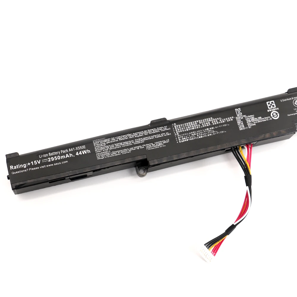 Bateria do Portátil para Asus K751l X750ja 15v 2950mah A41-x550e X751m X751ma-db01q X751ma X751l - Imagem 2