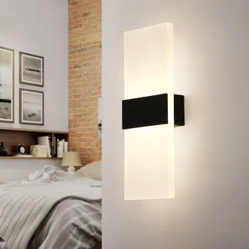 

Modern Led Wall Lamp Simple Wall Light Bedroom Bedside Light Living Room Lamps Hallway Corridor Lights Warm White Balcony Lamp