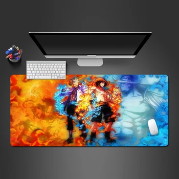 

Ice And Fire Super Hot Selling Anime One Piece Game Mouse Pad PC Game Laptop Keyboard Mouse Big Table Pad Best Halloween Gifts