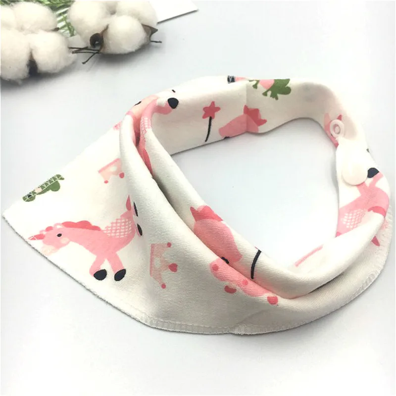 Bib Burp Scarf Cloth Smock Baby-Accessories Feeding-Collar Girls Boys Cotton 1pcs Animation