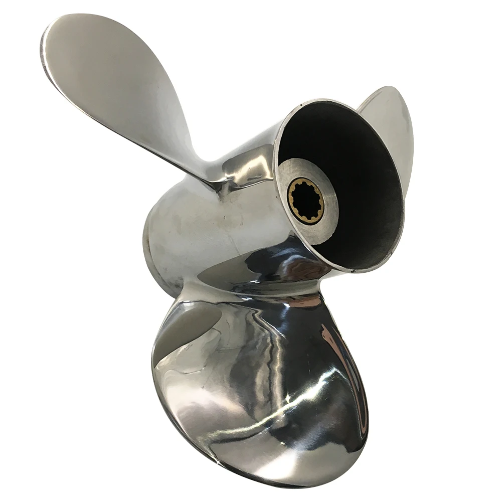 Boat Propeller 9.9x13 Fit for Tohatsu Outboard 25HP-30HP Stainless Steel Prop 10 Tooth