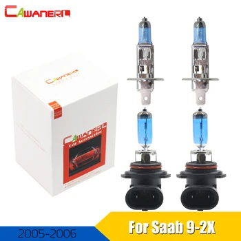 

Cawanerl 4 X 100W Car Accessories Halogen Light Headlight 4300K 12V For Saab 9-2X Wagon 2005 2006