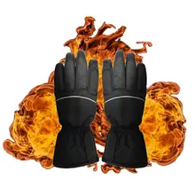 Зимние грелки для рук, электрические тепловые перчатки, перезаряжаемые батареи, перчатки с подогревом, перчатки для велоспорта, мотоцикла, велосипеда, лыжные перчатки унисекс