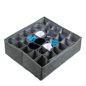 

30 Cells Bamboo Charcoal Ties Socks Drawer Ties Bra Socks Draw Divider Container For Underwear Organizer
