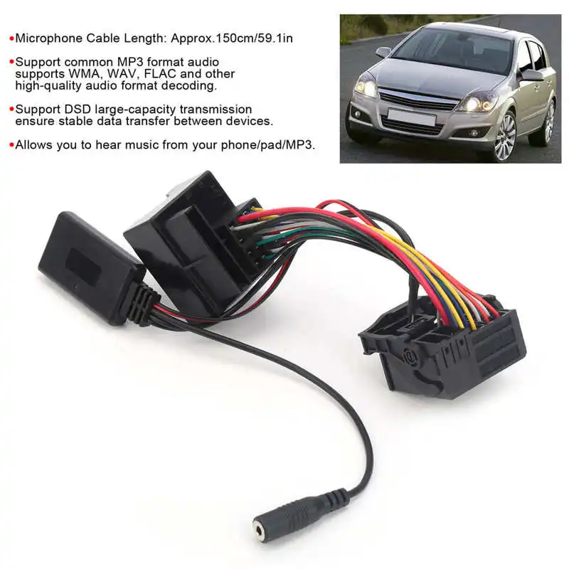 Bluetooth Aux in Adapter Mobile Phone Pad to Opel Vauxhall CD30 CDC40 CD70 DVD90 Bluetooth Aux in Adapter Mobile Phone Pad to Opel Vauxhall CD30 CDC40 CD70 DVD90