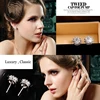 Crown Shape Fashion Shining Zircon Small Men Women Stud Earrings Gold Color Ears Studs Crystal Earrings Fashion Jewelry ► Photo 2/6