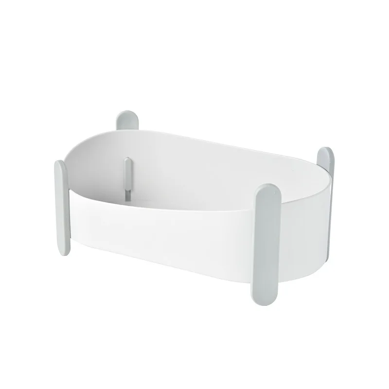 Bathroom Storage Rack Kitchen storage Rectangle Semicircle Wall Shelf Bathroom Organizer Shelves For Wall Shelf Makeup Organize - Цвет: Серый