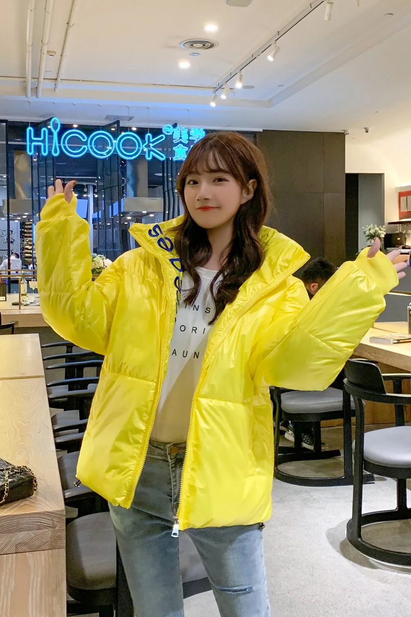 yellow KMETRAM зимняя куртка женская модная Парка женская одежда уличная Корейская пуховая куртка теплые парки Manteau Femme MY4764 - Цвет: yellow