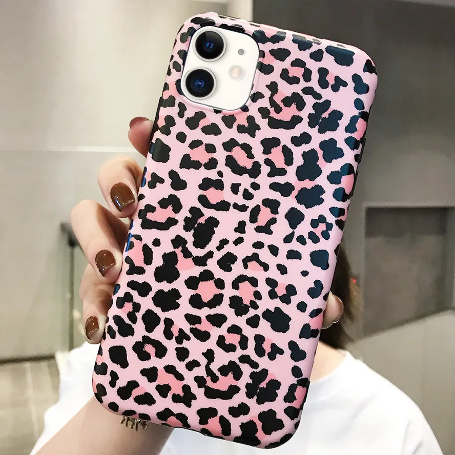 Чехол для телефона с леопардовым принтом IPhone 11 Pro X XR XS MAX тонкий резиновый мягкий