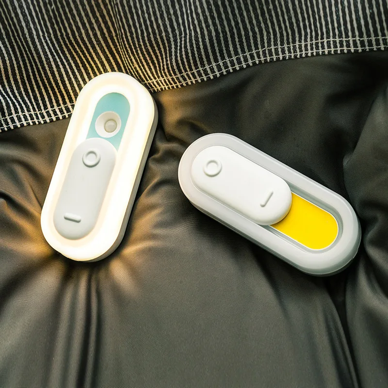 LED Hängande Magnetisk Nattljus Rörelsesensor Switch Form USB Uppladdningsbara Nattlampor Skåp Garderob Trappa Vägglampa_voghion.com