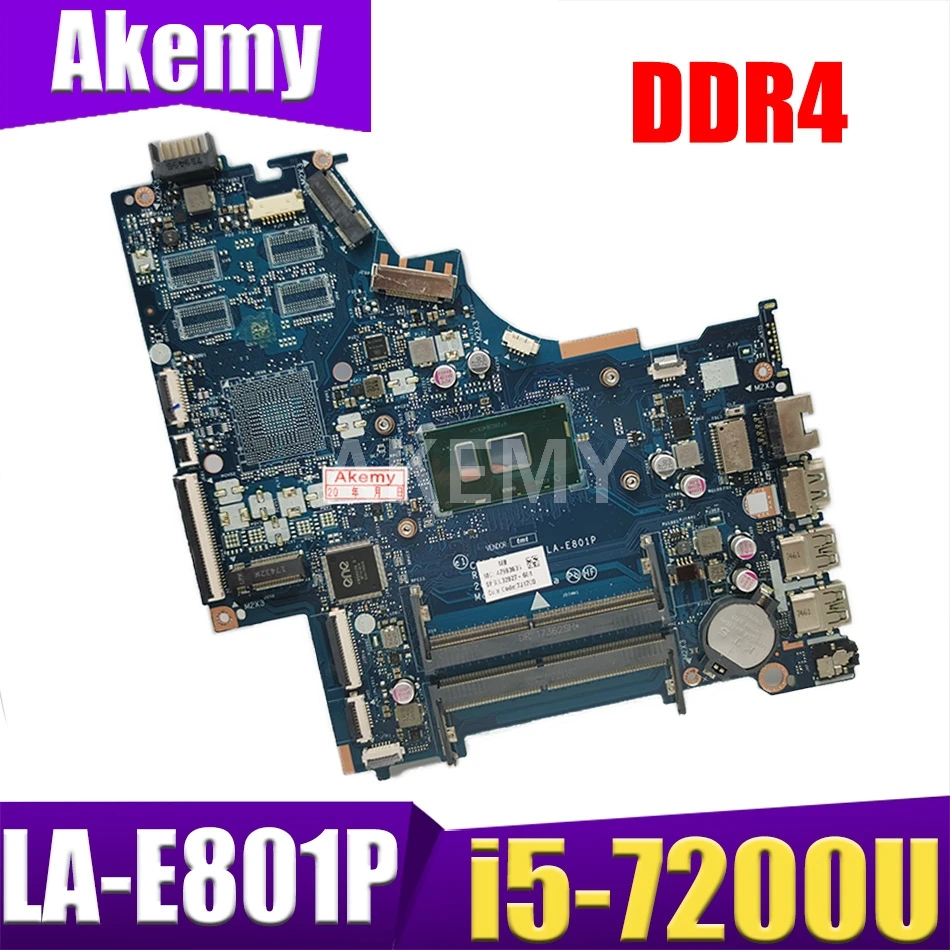 AKemy CSL50 / CSL52 LA-E801P для материнской платы ноутбука HP 15-BS 924751-601 924751-001 924751-501 с протестированной материнской платой i5-7200U DDR4 доставка