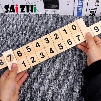 

Saizhi Preschool Education 1-10 Addition Ruler Digital Operation Count Calculation Math Toy Educational Toys for Children